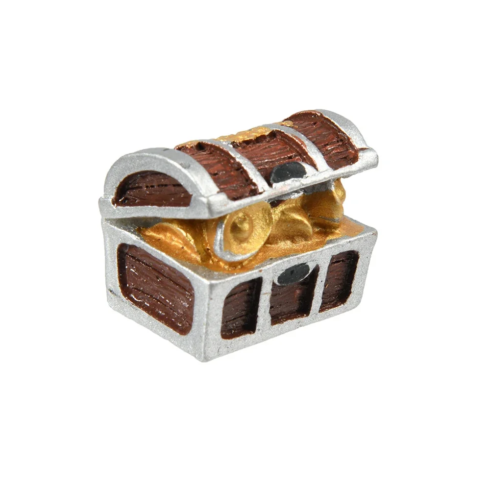 Scatola del tesoro Antico creativo acquario acquario decorazione paesaggio pirata monete d'oro ornamenti in resina