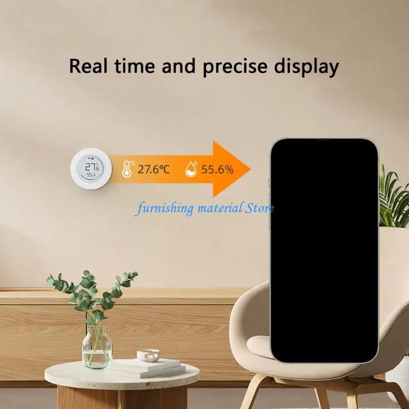 

Y5GD Room Climates Monitor with Smiles Accurate Indoor Environment Sensors ABS