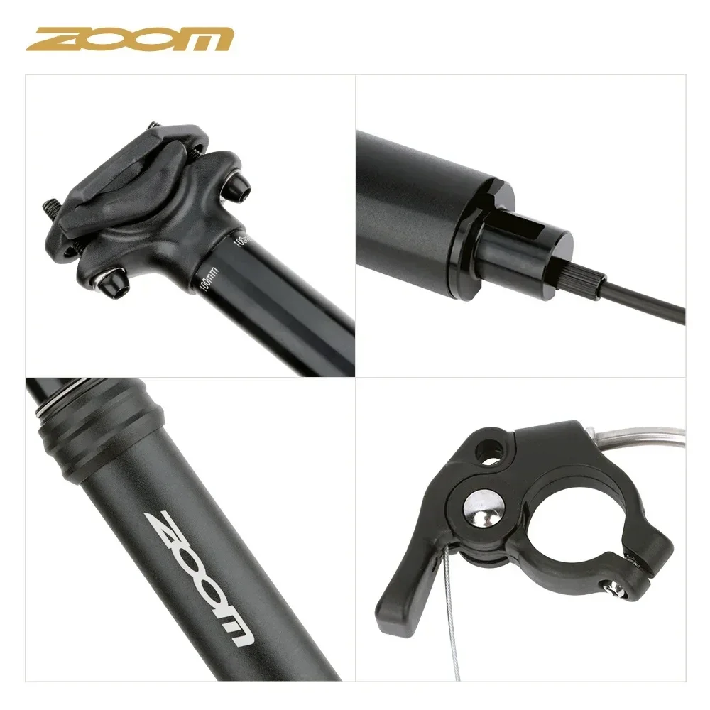 Bicycle Seat Post MTB 31.6mm Adjustable Lifting Seatpost Internal External Routing Cable Wire Control Lifting Hydraulic Seatpost