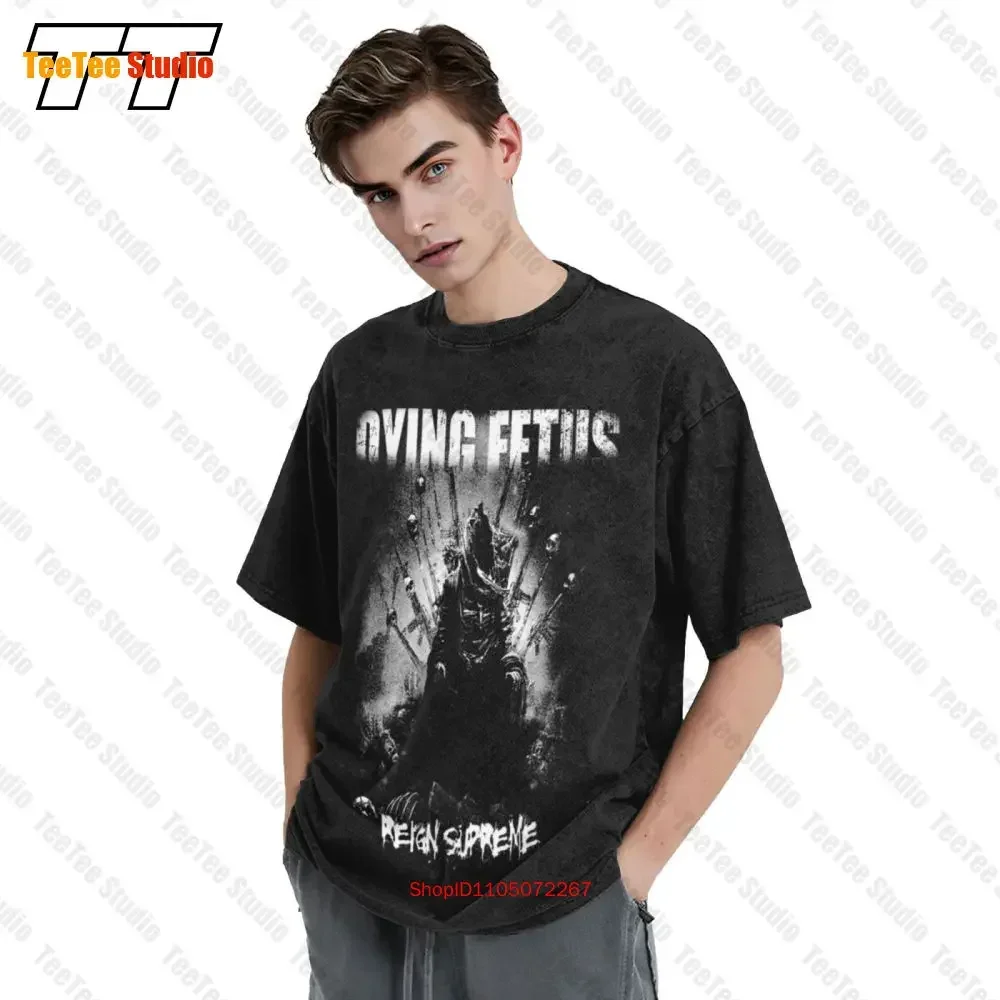 جديد D T G خمر المتضخم تي شيرت الموت الجنين في الخنادق حجم S M L Xl 2 3 4 5 6 7Xl 8NWR #3