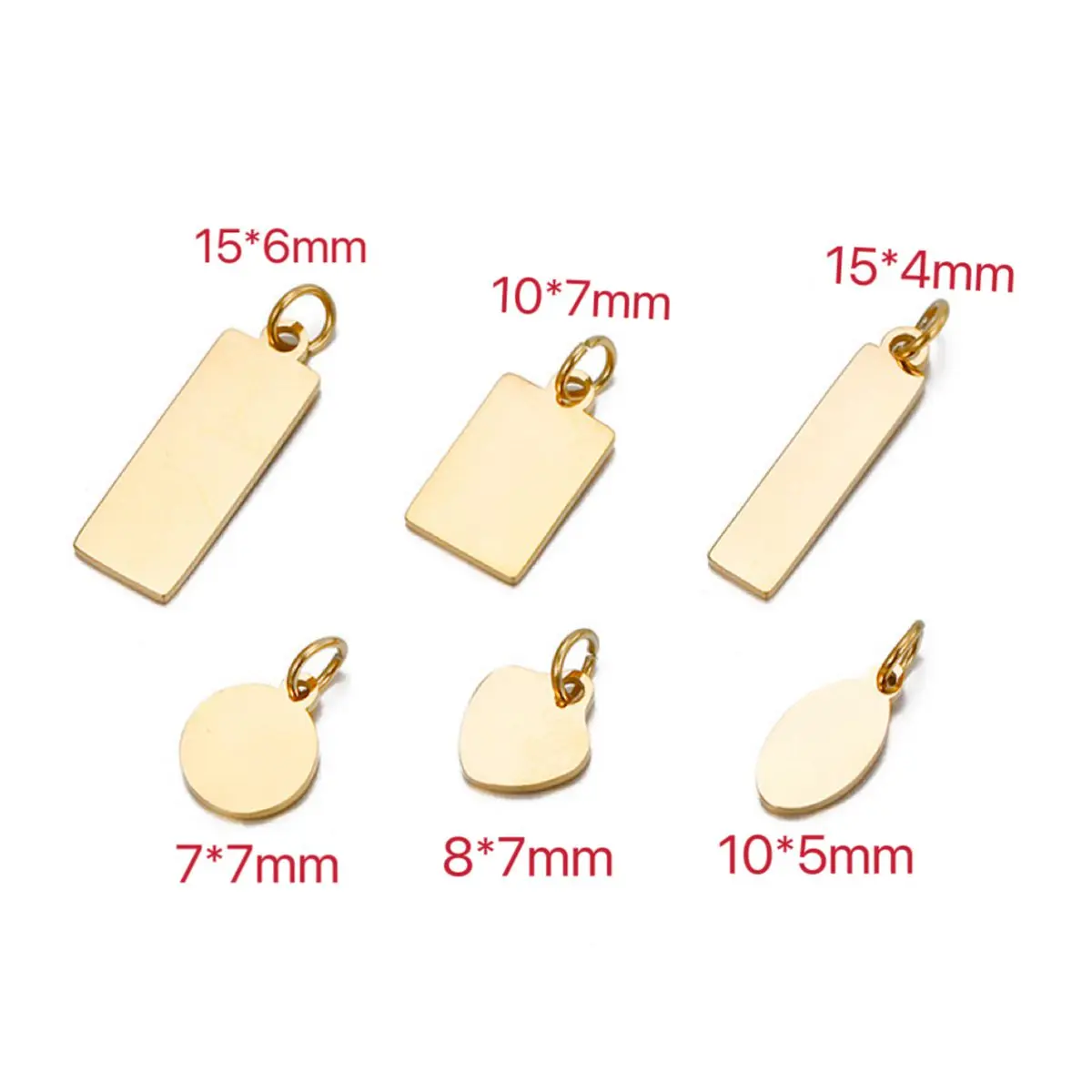 10pcs Mirror Polished Stainless Steel Round Wafer Pendant DIY Lettering Pendant 1mm Thickness Free Shipping Items