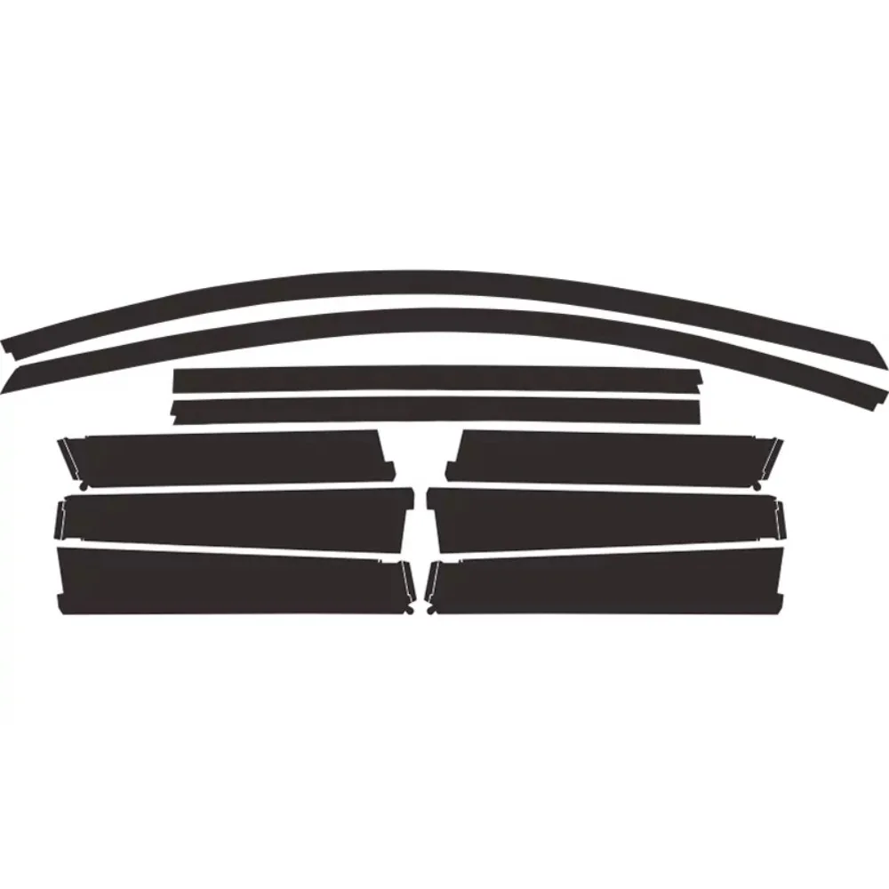 

For Great Wall for Haval Florid Coolbear C30 C50 M4 H2 H6 Genuine Door Frame Film Decals Black Frosted