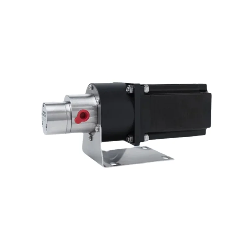 SOVOFLO MPB MPC Micro Magnetic Electric Gear Pump 0.1-1.41mL/rev. 0.3-6LPM 316L body PEEK gear with 24V DC Stepper Motor 150W