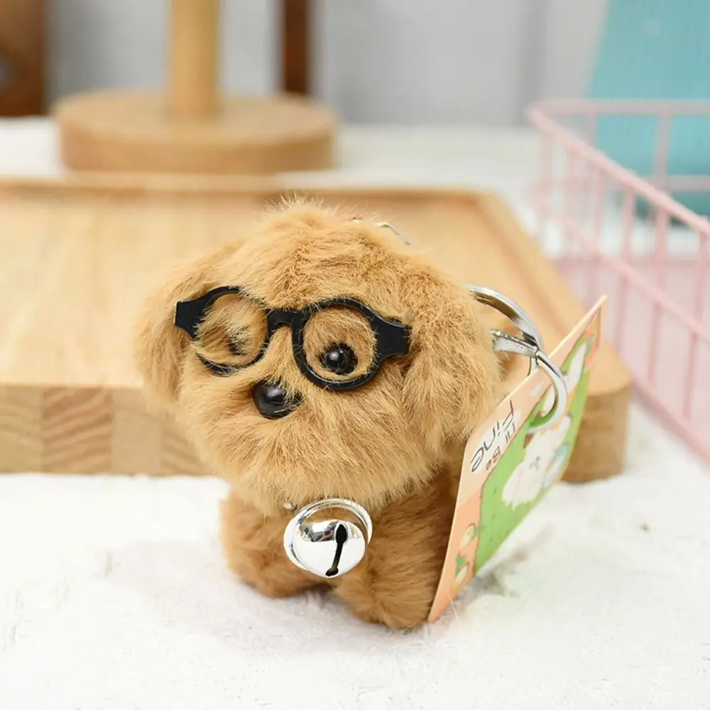 

Stuffed Glassy Dog Plush Keychain Soft Decoration Glassy Dog Plush Doll Keyring Lovely Cartoon Glassy Dog Plush Pendant Girls