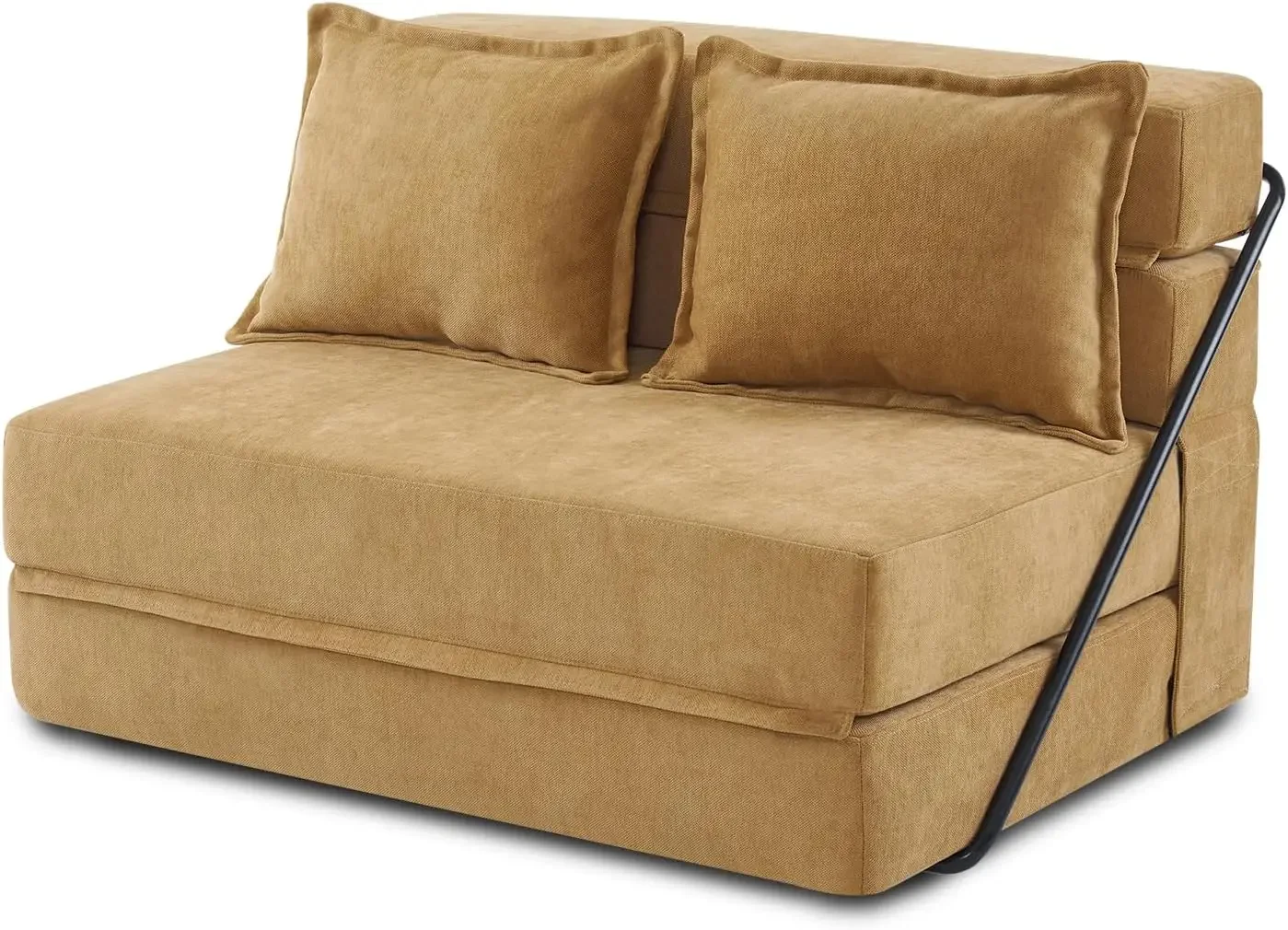 Futon Sofa Łóżko Sofa Krzesło Łóżko Podwójna Podłoga Sofa Łóżko Kanapa Składany Materac Pomarańczowe Kanapy do Salonu Krzesło Podłogowe