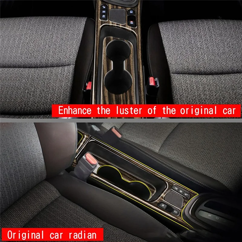 BEDW-1Zestaw Naklejek Dekoracyjnych na Uchwyt na Napoje w Konsoli Centralnej Samochodu do Toyota Yaris Cross 2022 RHD