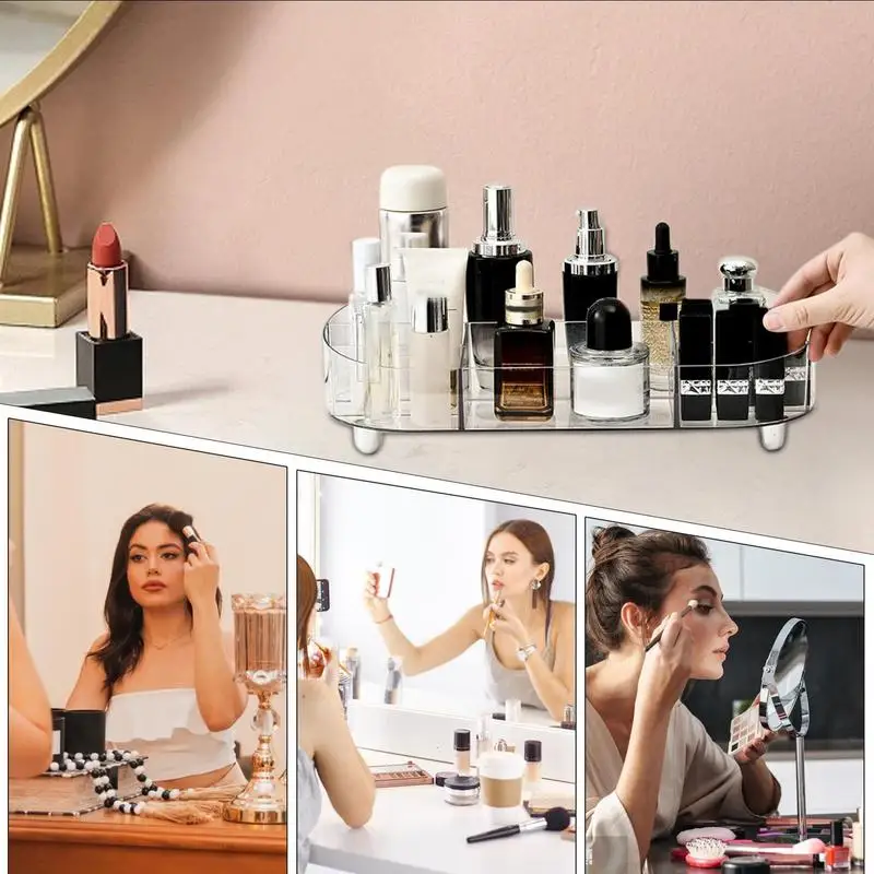 Cosmetic Display Cases Multi-Compartment Compact Display Cases Space Saving Cosmetic Cases Stable Structure For Offices Home