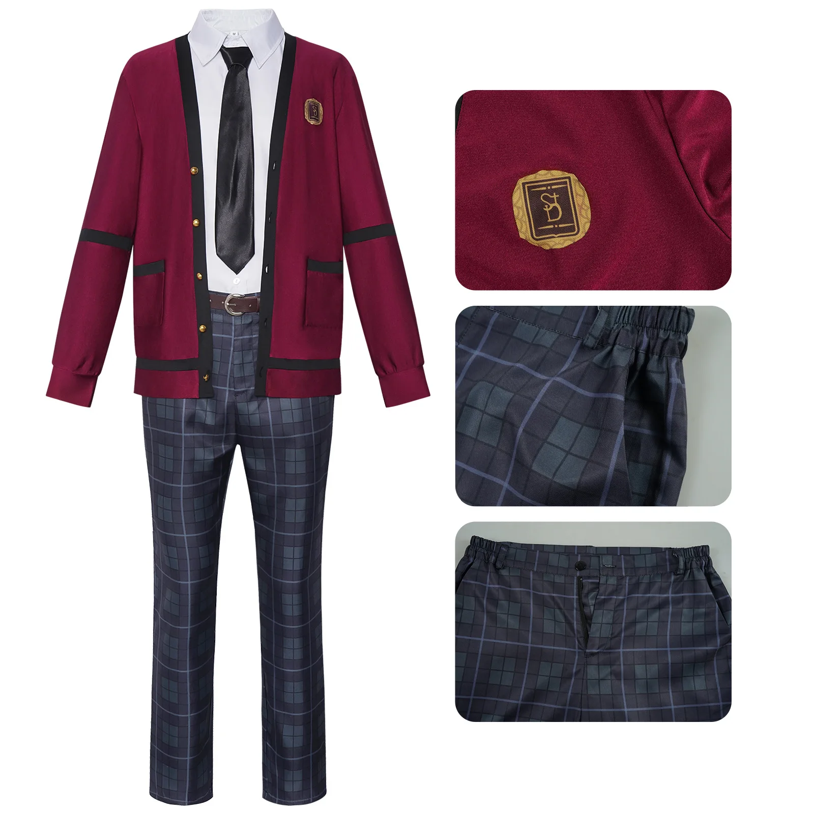 

Anime Kakegurui Compulsive Gambler Cosplay Costume Ryota Suzui Uniform Halloween Carnival Cosplay Ryota Suzui Customized Clothes