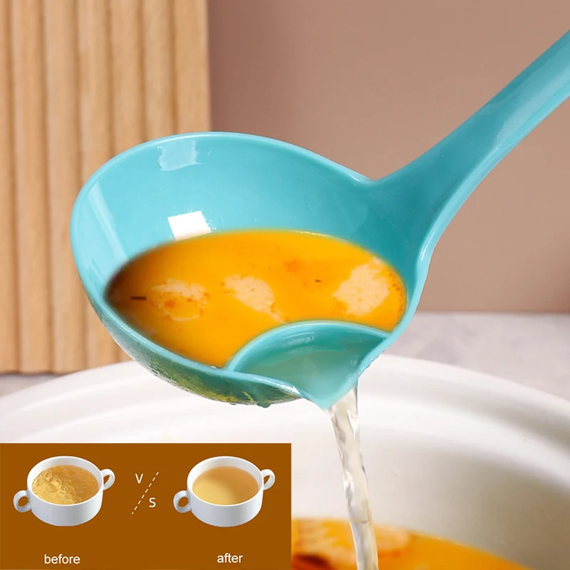 Filter For Kitchen Item Gadgets Ladles Skimmer Spoon Strainer Kitchen Scoop Kitchen Novel Accessories Soup Fat Oil Separator