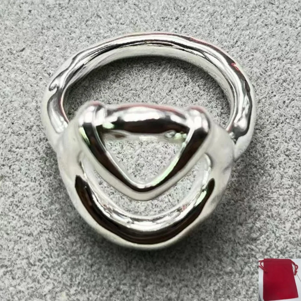 2026 summer simple versatile gold and silver geometric rings, jewelry accessories, neutral gifts