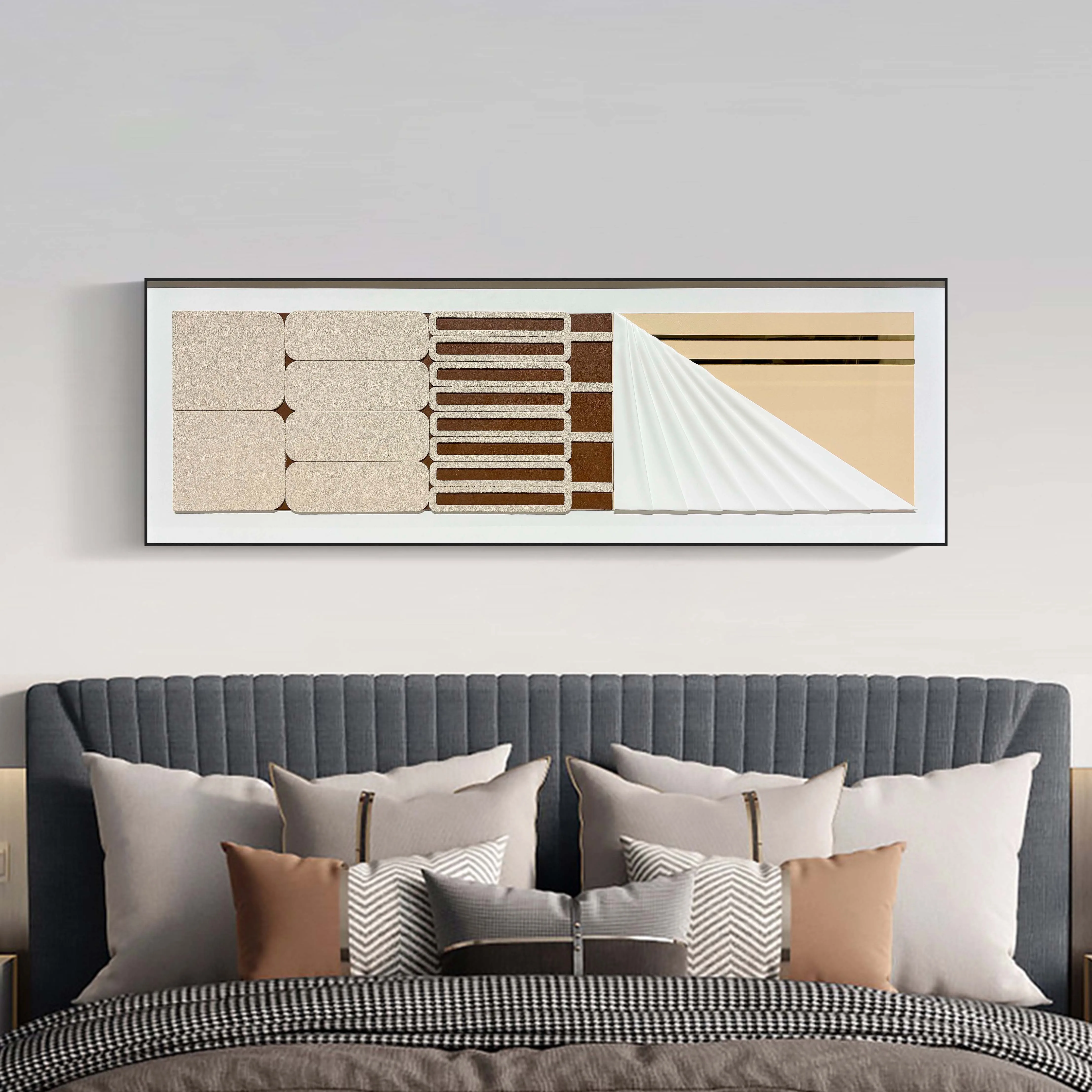 -For 3d  Bedroom Abstract Wall Art New Trendy Modern Art Abstract PaintingFactory Directly Sale Hanging Paintings&
