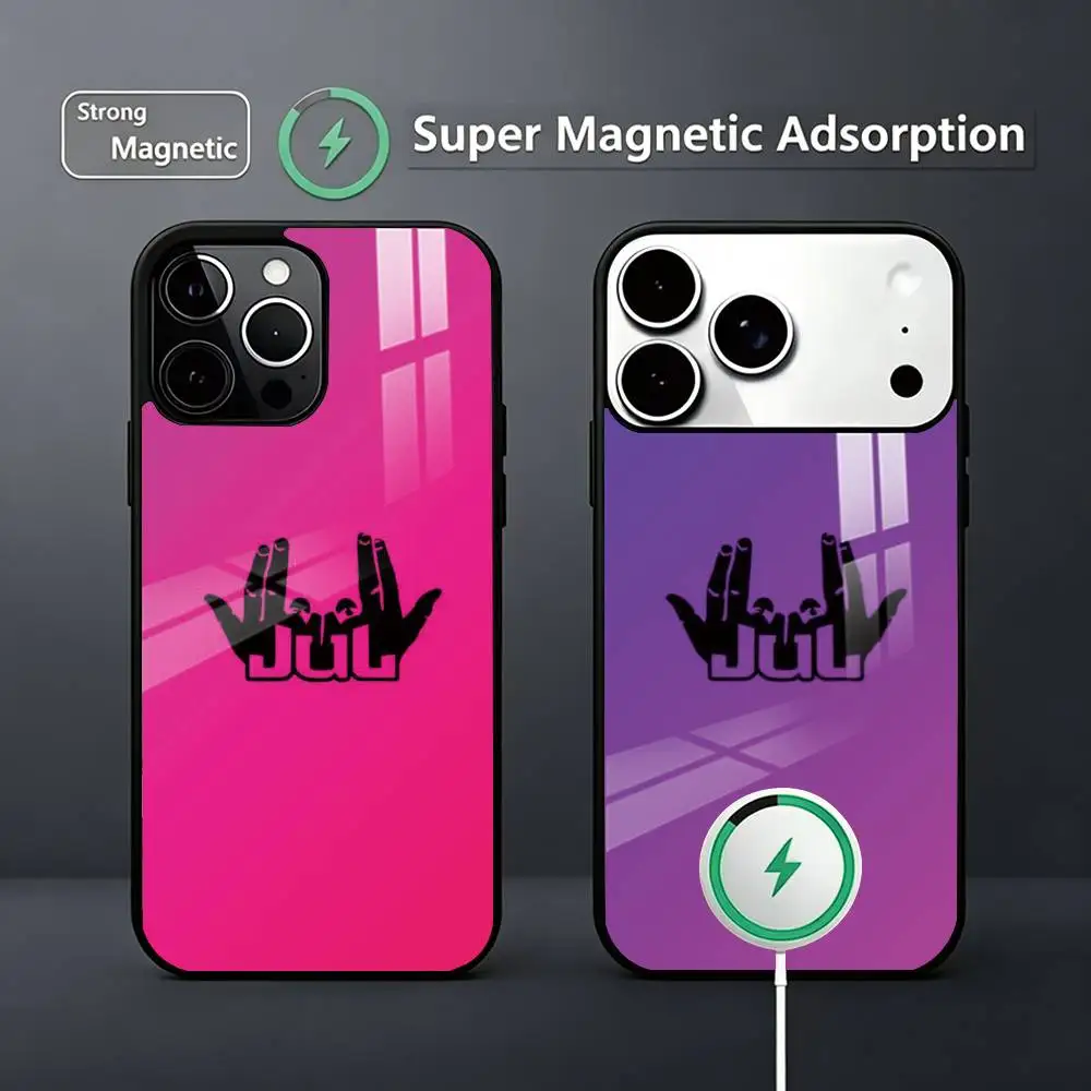 R-Rapper J-JuL Phone Case For iPhone17,16,15,14,13,12,11 Plus,Pro Magnetic Supports Magnetic Wireless Charging