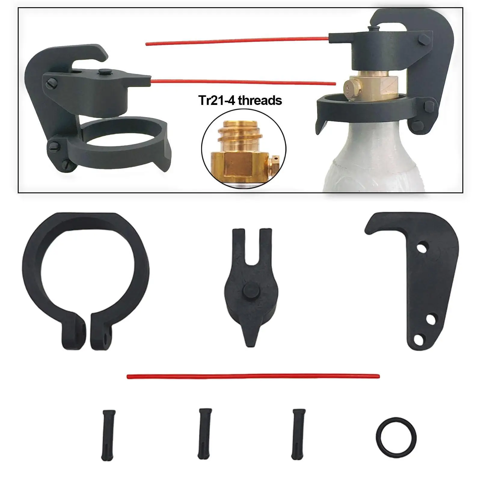 

CO2 Dust Removal Nozzle Quick Disassembly Cleaning Nozzle Head Efficient Air Dust Collector Accessory TR21-4 Threaded Connector