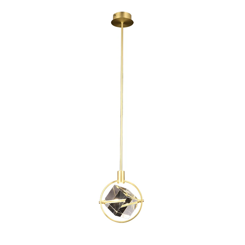 

Bedside chandelier Bedroom crystal chandelier Modern simple light luxury restaurant lamp