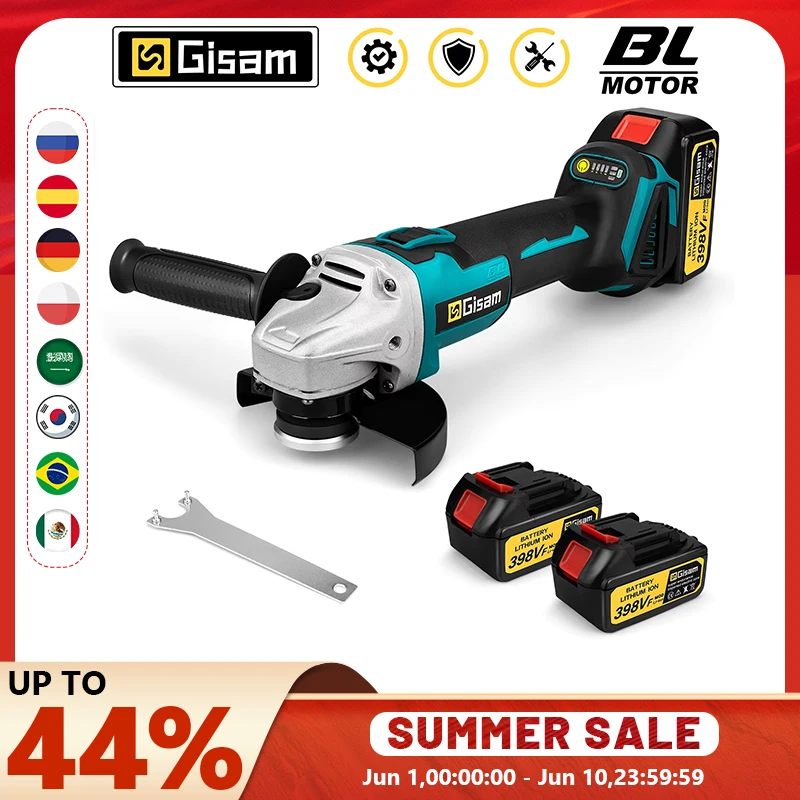 Gami 125mm M14 meuleuse d'angle sans brosse Machine de découpe meuleuse d'angle électrique sans fil outils électriques pour Makita broches de batterie 18V
