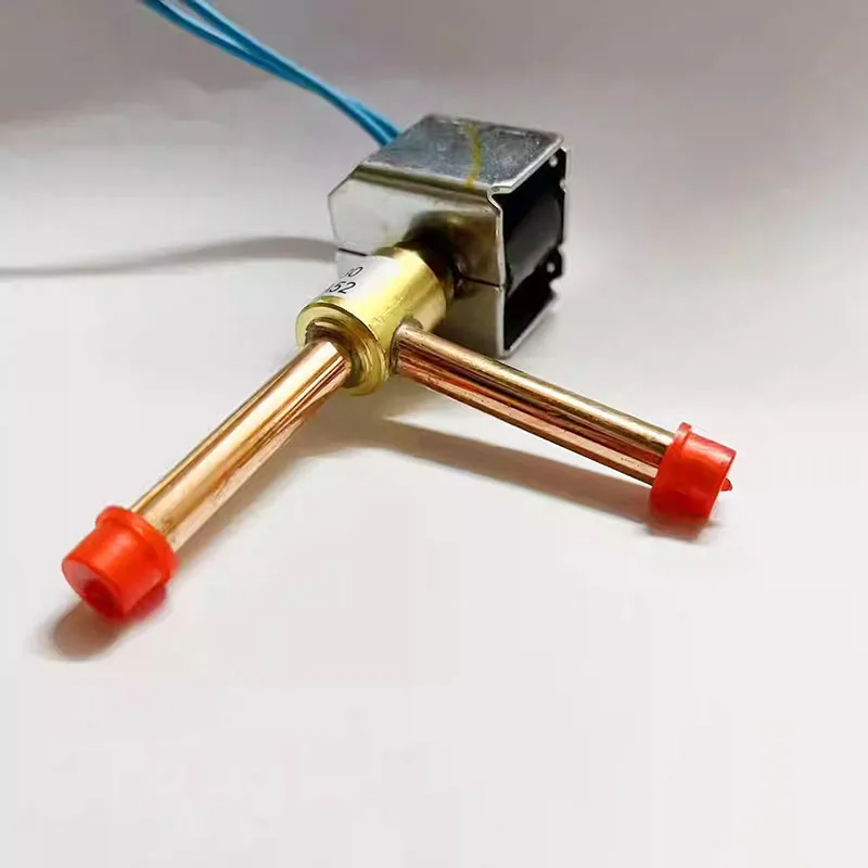 1PC New AC220V FDF6A52 For SANHUA NC Solenoid Valve Copper tube diameter 8mm Air Conditioning Refrigeration Ice Maker Defrosting