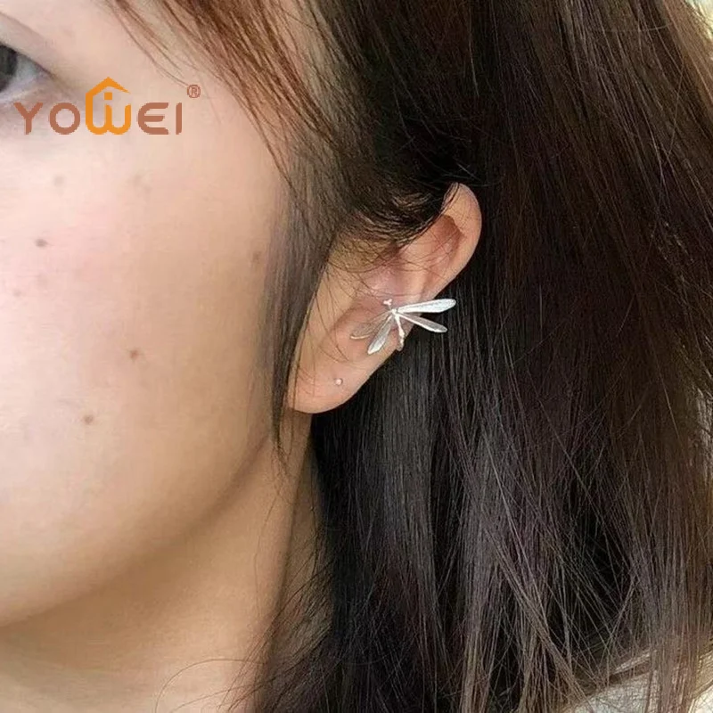 Latest Vintage Delicate Dragonfly No Hole Ear Bone Clip Earrings For Women New Fashion Jewelry Party Gift