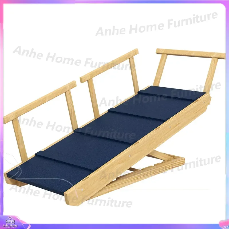 Foldable Pet Staircase Adjustable Height Dog Steps with Non Slip Mat Portable Puppy Ramp for Small Medium Large Dogs Bed Sofa
