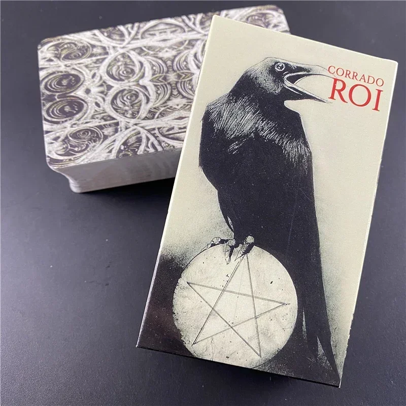 قتل الغربان التارو سطح السفينة الترفيه لعبة الطاولة حفلة عالية الجودة توقعات بطاقات أوراكل مع كتاب دليل