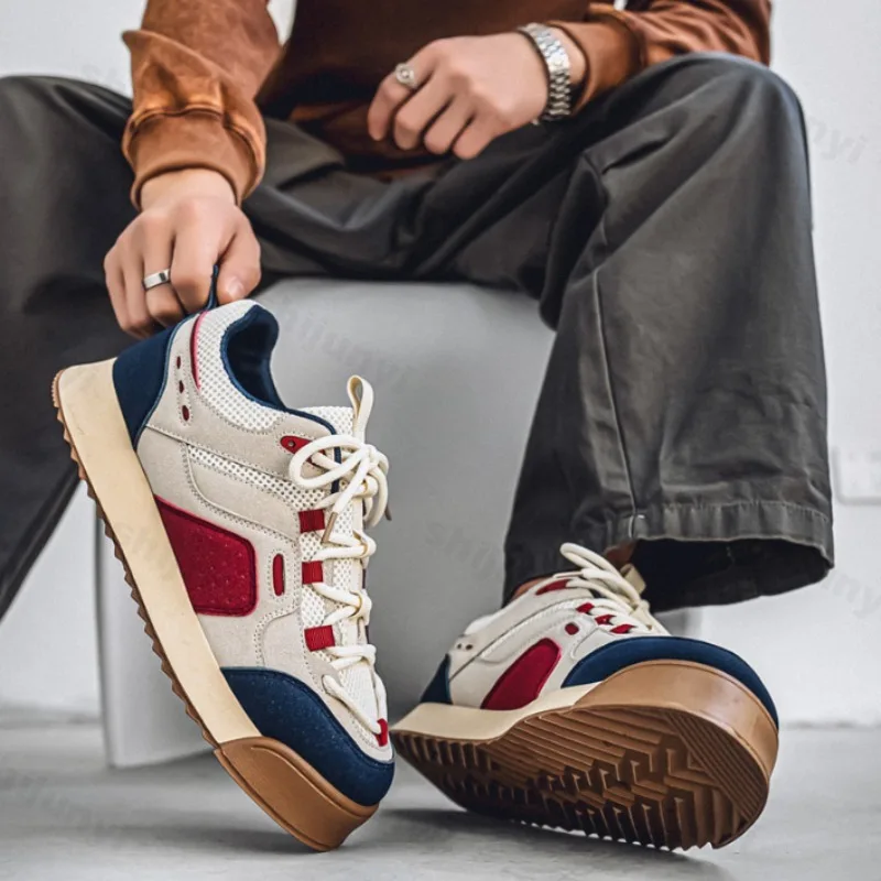 

Men's Fashion Trend Low Top Thick Sole Casual Sports Shoes Autumn 2025 New Mesh Breathable Versatile Comfortable Chunky sneakers