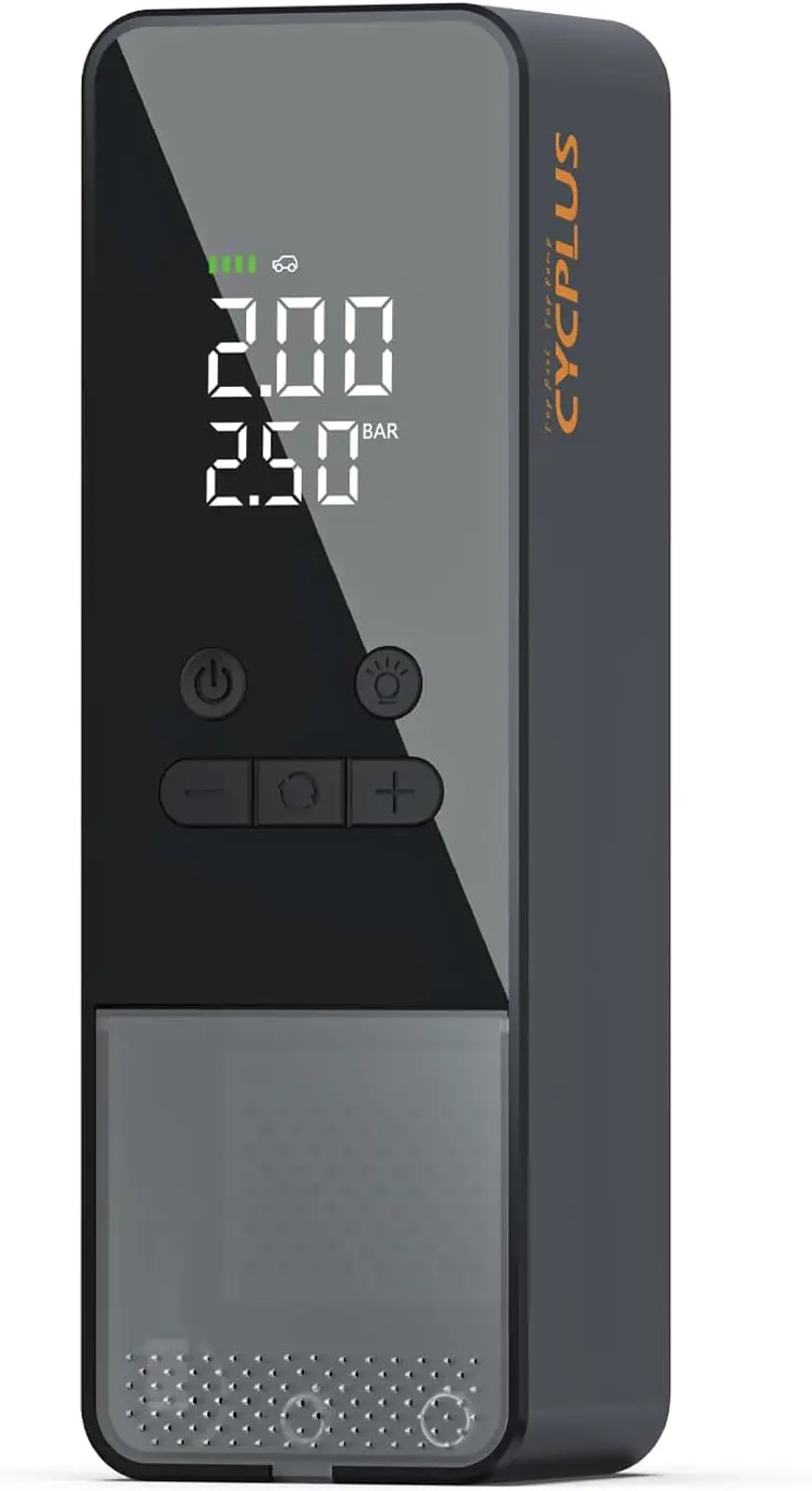 

Portable Tire Inflator 150PSI Air Compressor with Digital Gauge, Auto Shut Off, DC/AC 2-in-1 for Car/Motorcycle/E-Bike