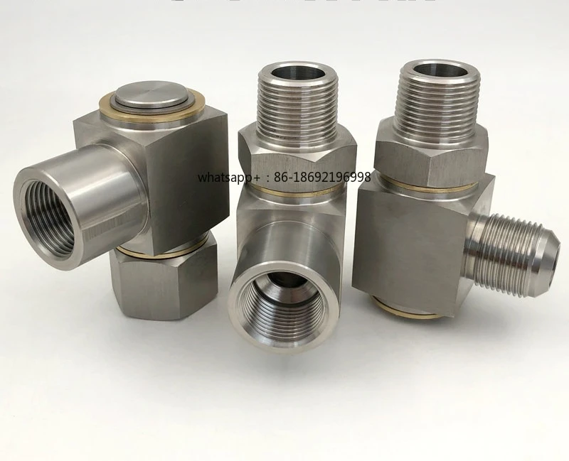 Hydraulic Rotary Joint Stainless Steel Universal 360 Degree High Pressure Rotary t Right Angle Reel Universal