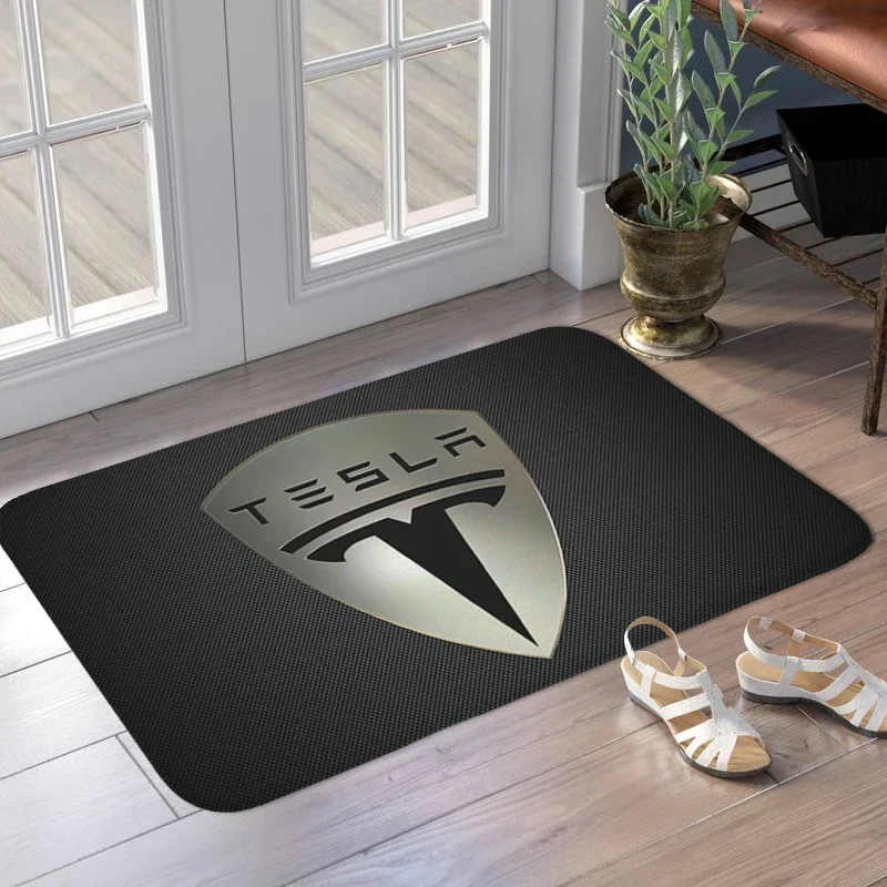 Interior Entrance Mat Non-slip D-Teslas Hallway Living Room Floor Carpet Slip-resistant Balcony Bedroom Rug Home Decor Items