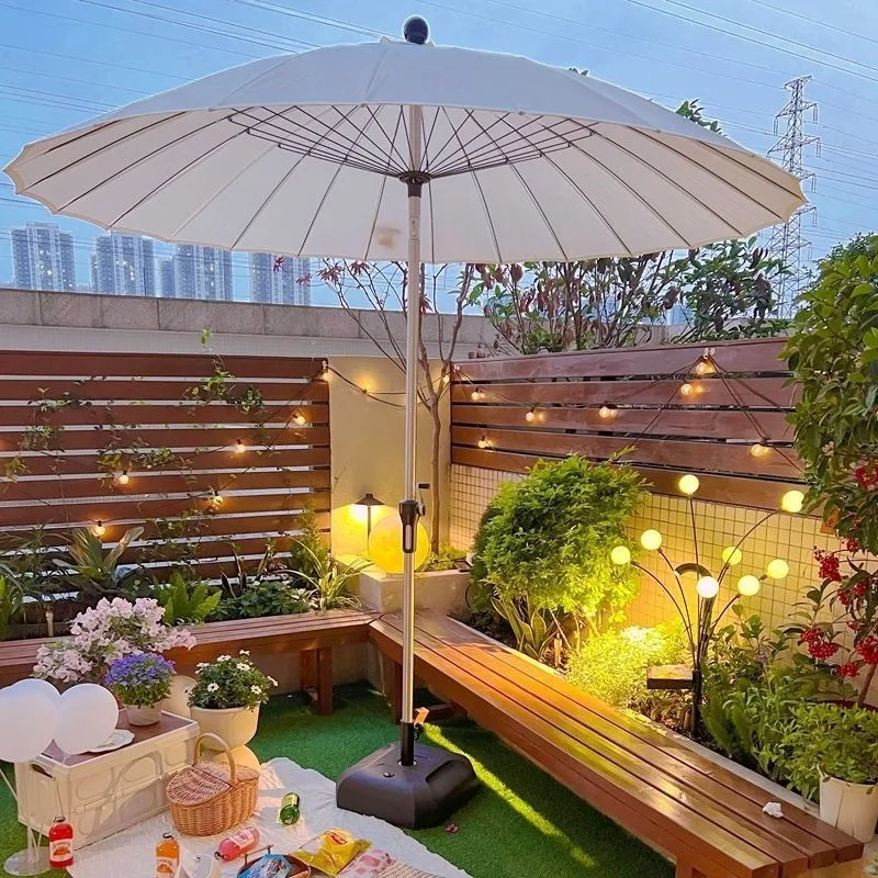Outdoor Sunshade Balcony Terrace Cafe Garden Court B&B Stall Parasol for Sun Protection