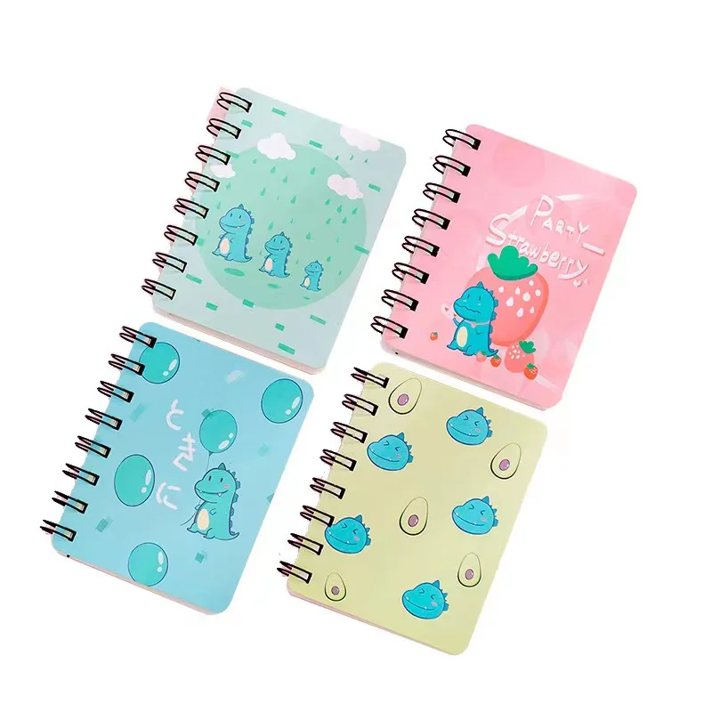 Mini Loose-leaf Hand Book Notebook Diary Blank Notebooks Diaries Kawaii Student Notepad Planner School Office Supplies 85X105MM