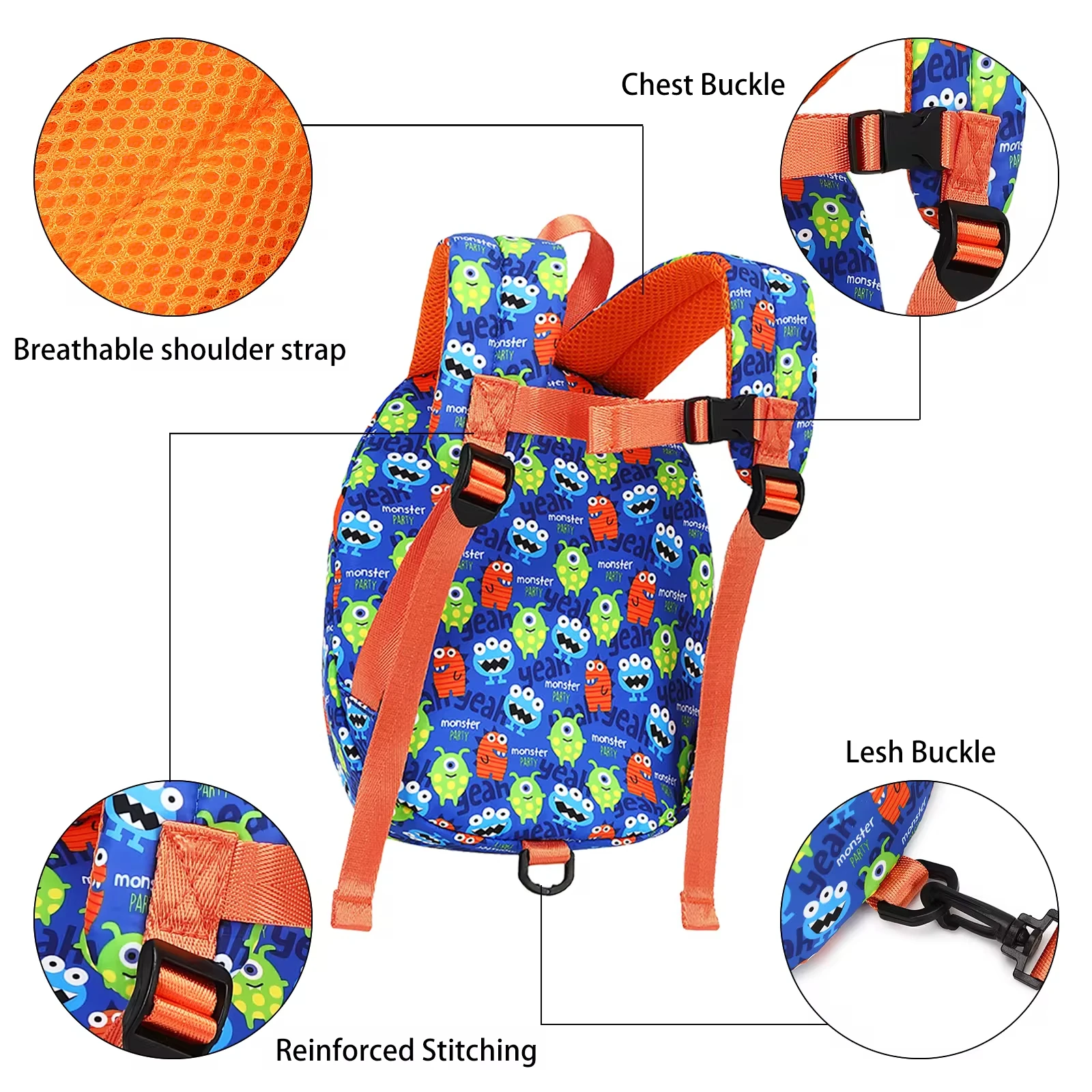 Cusangel Kids Anti-Lost Cartoon School Bags Boys School Backpack Girls Backpack Toddler School Backpacks For Toddlers Mochilas