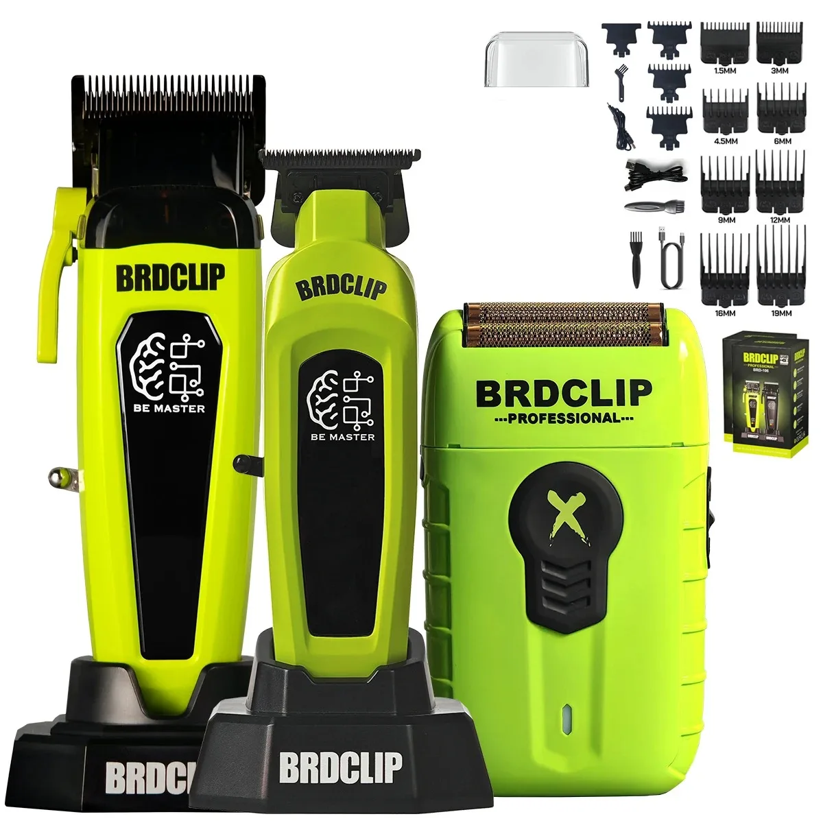 BRD 106 107 609 BRDCLIP Professioneller elektrischer Haarschneider Haarschneider DLC-Klinge mit Basis 7500 U/min 8000 U/min 7000 U/min Friseurset