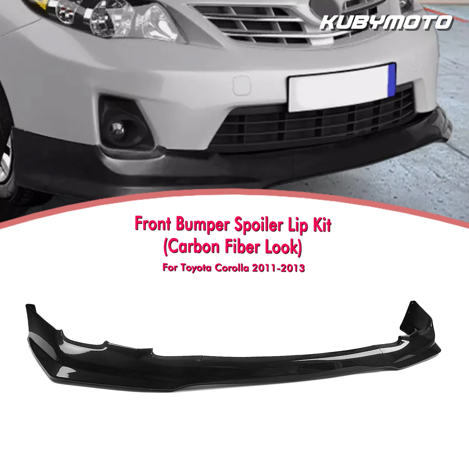

Front Bumper Lip Lower Spoiler Splitter Trim For Toyota Corolla 2011-2013