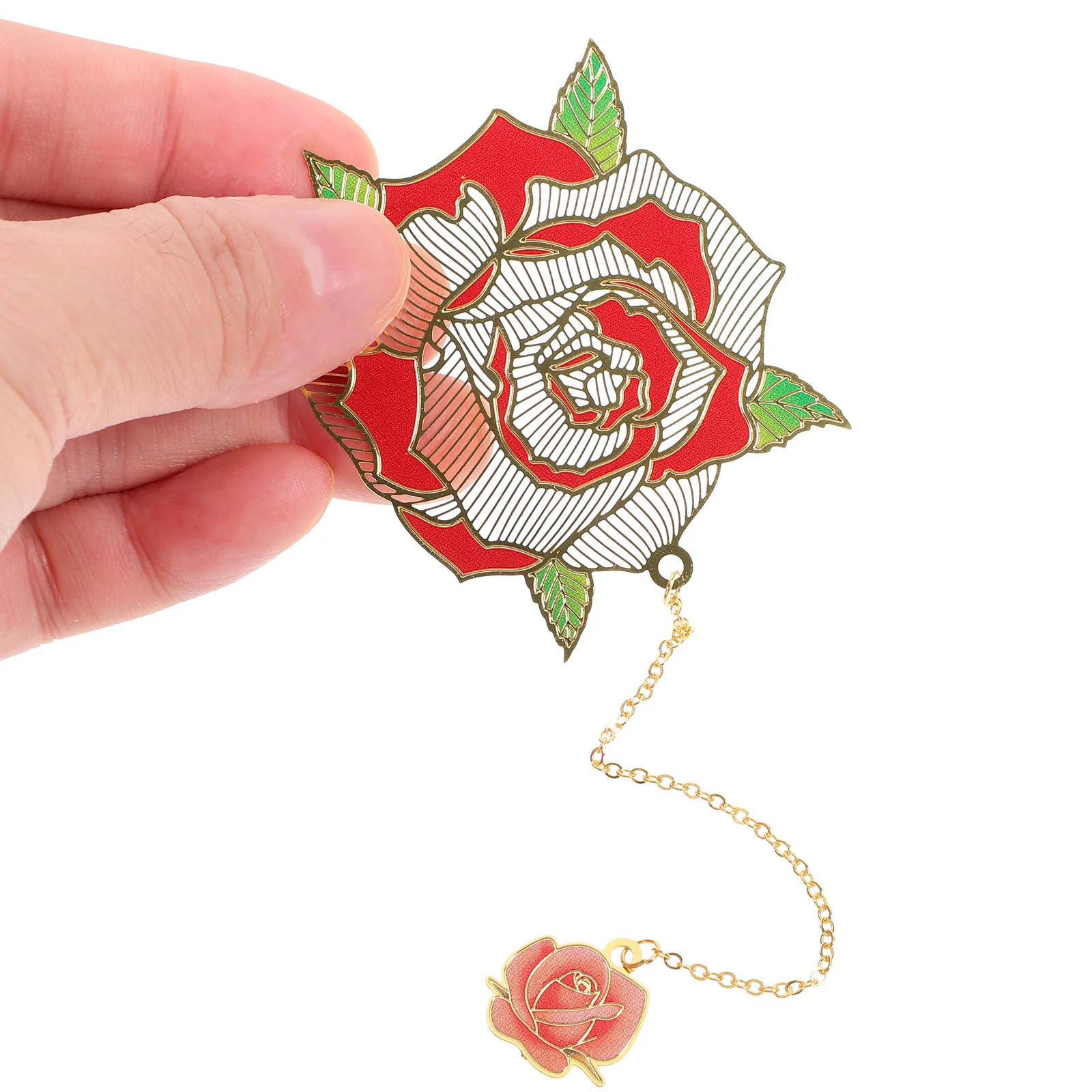 

Vintage Bookmark Brass Pendant Delicate Elegant Reading Gift For Women Unique Decorative Page Marker Portable Lightweight Book