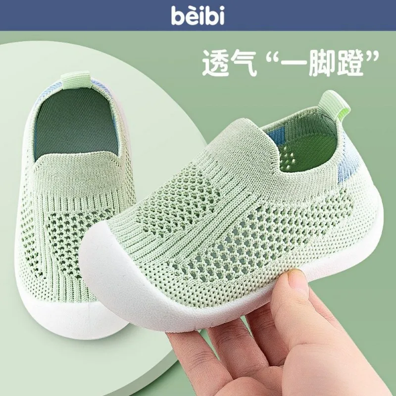 

Baby Toddler Shoes with Striped Mesh Soft Sole Anti Slip Baby Shoes Summer Casual Breathable Sandals Newborn Baby Shoe