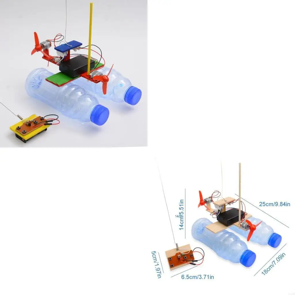 

for Creative Physics Experiment Boat Toy Easy Assembly DIY Kits for Classroom Pr