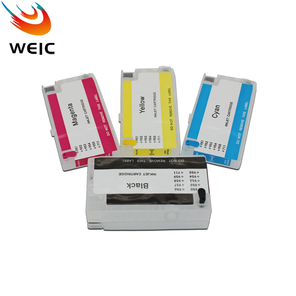 4 قطعة 712XL ل HP712 HP712XL خرطوشة الحبر الملء للطابعة HP Designjet T630 T650 T210 T230 T250 مع رقاقة يمكن التخلص منها