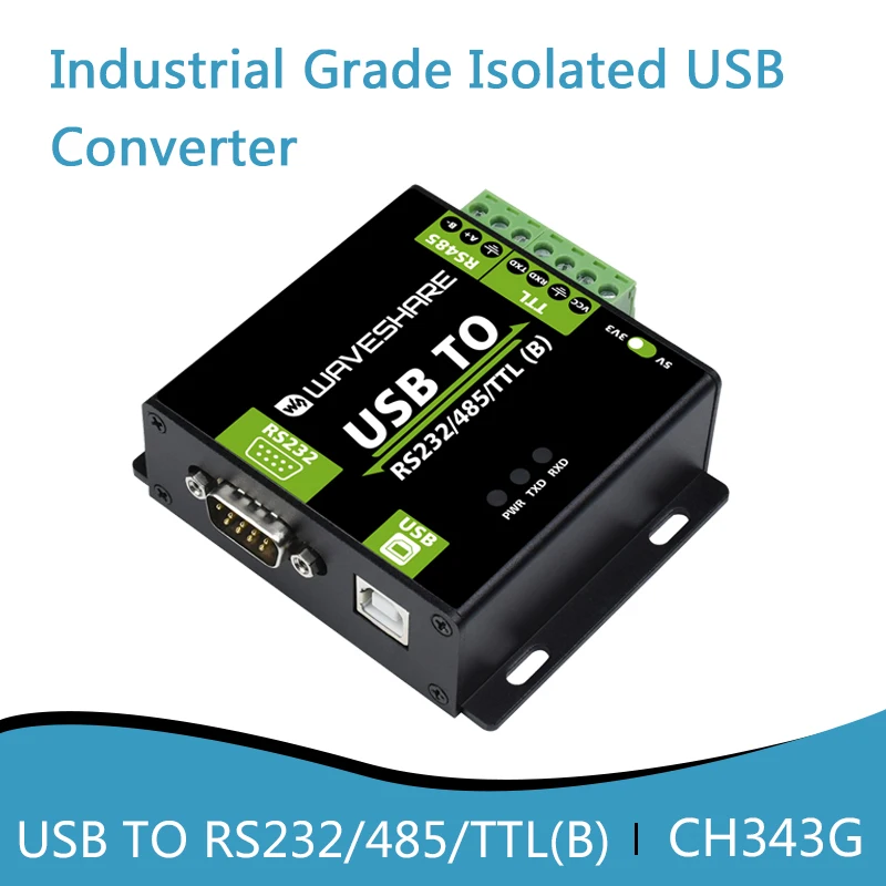 工業用グレード-usb-to-rs232-485-ttl-b-コンバータ-ch343g-絶縁型-usb-コンバータ、互換性のある-mac-linu-windows-11-10-81-8-7