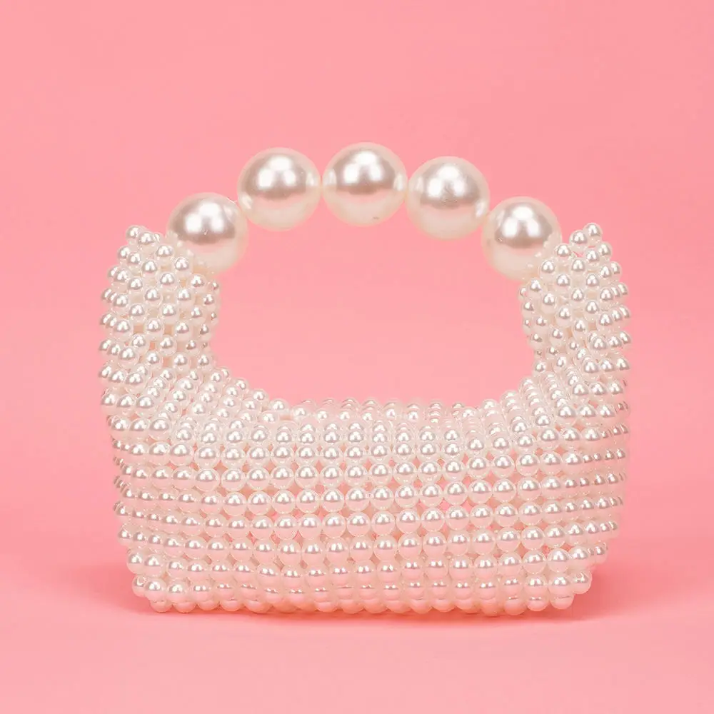 Womens Evening Clutch Bag Ladies Banquet Pearl Bag Fashion Purse Handbag for Wedding Party Bridal Handmade beaded clutch purse