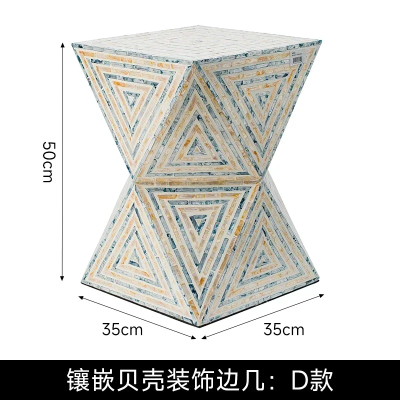 Nórdico Simples Criativo Mesa De Café Decoração, Mesa Lateral Shell, Mesa de canto do sofá da sala, Decoração de móveis para casa, Presente