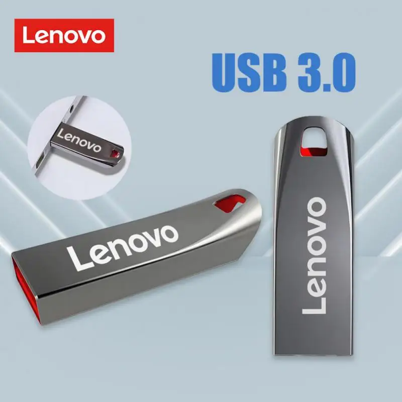 Lenovo 2TB USB 3.0โลหะความเร็วสูง USB แฟลชไดรฟ์ USB ไดรฟ์ปากกากันน้ำ1TB 512GB Memoria USB Flash Disk Type-C Adapter