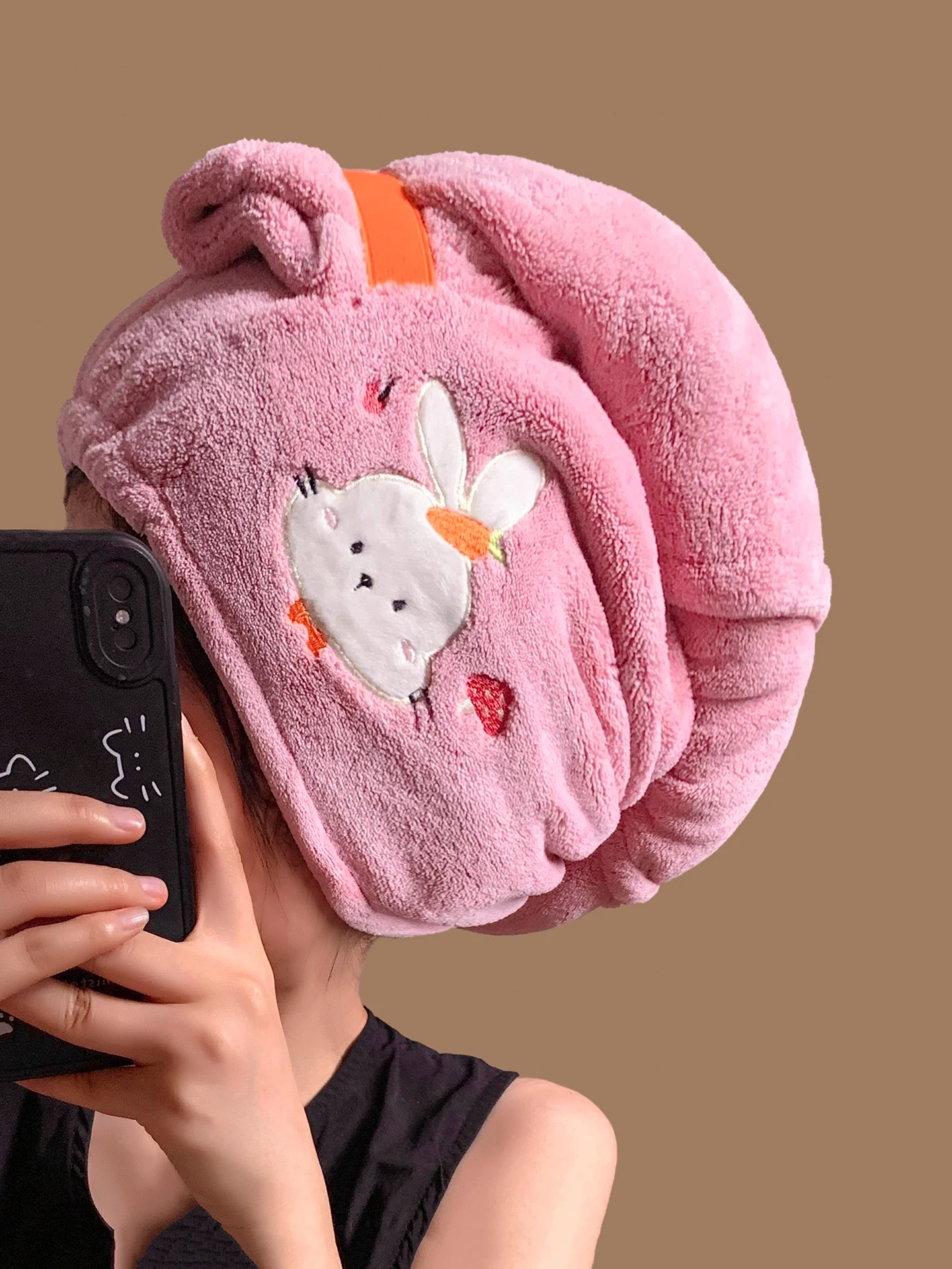 touca-de-cabelo-absorvente-de-coral-fleece-com-bordado-de-coelho-fofo-secagem-rapida-faixa-de-cabelo-e-cobertura-facial-para-mulheres-adultas