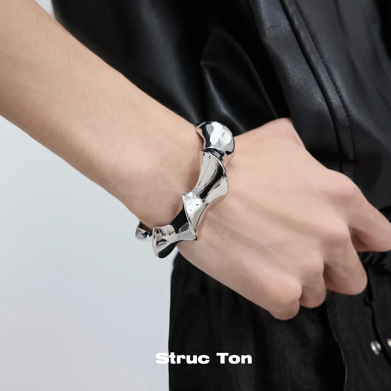 

HQ Spiral Wrapped Bracelets for Women Men Heavy Industry Metal Fashion Designer Bracelet Unisex Personalized Bangle Jewelry Gift