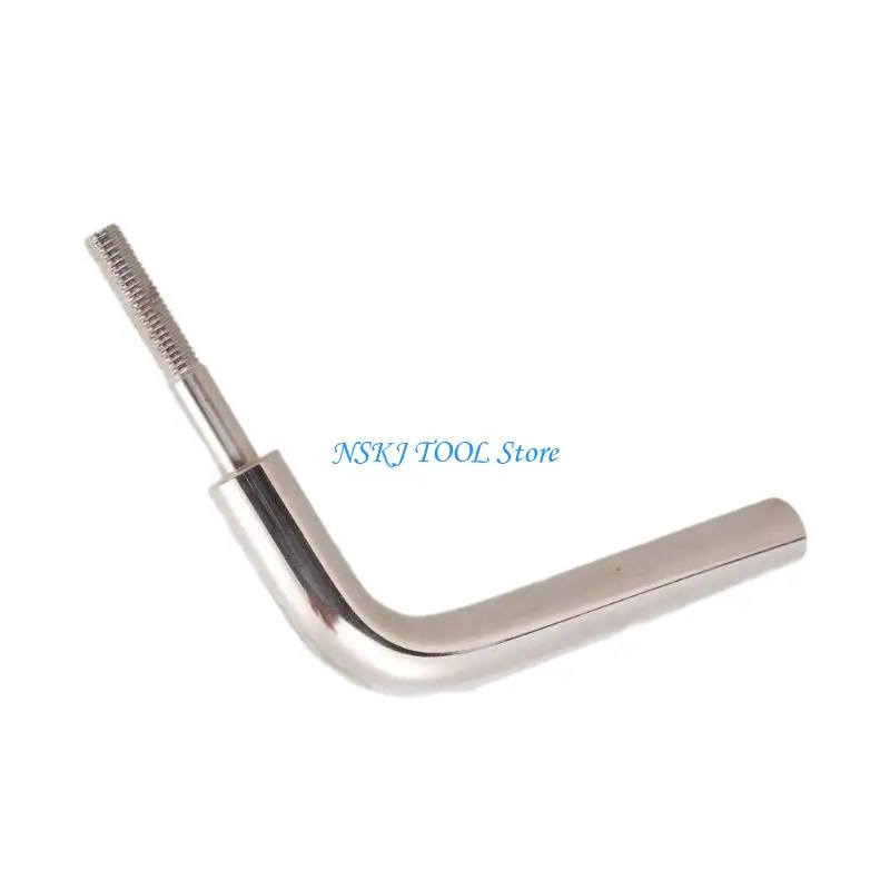 L8RC Rust Resistant Fireplaces Replacement Handle Hardware Heat Resistant Comfortable grip Fireplaces Door Handle Grip Enduring
