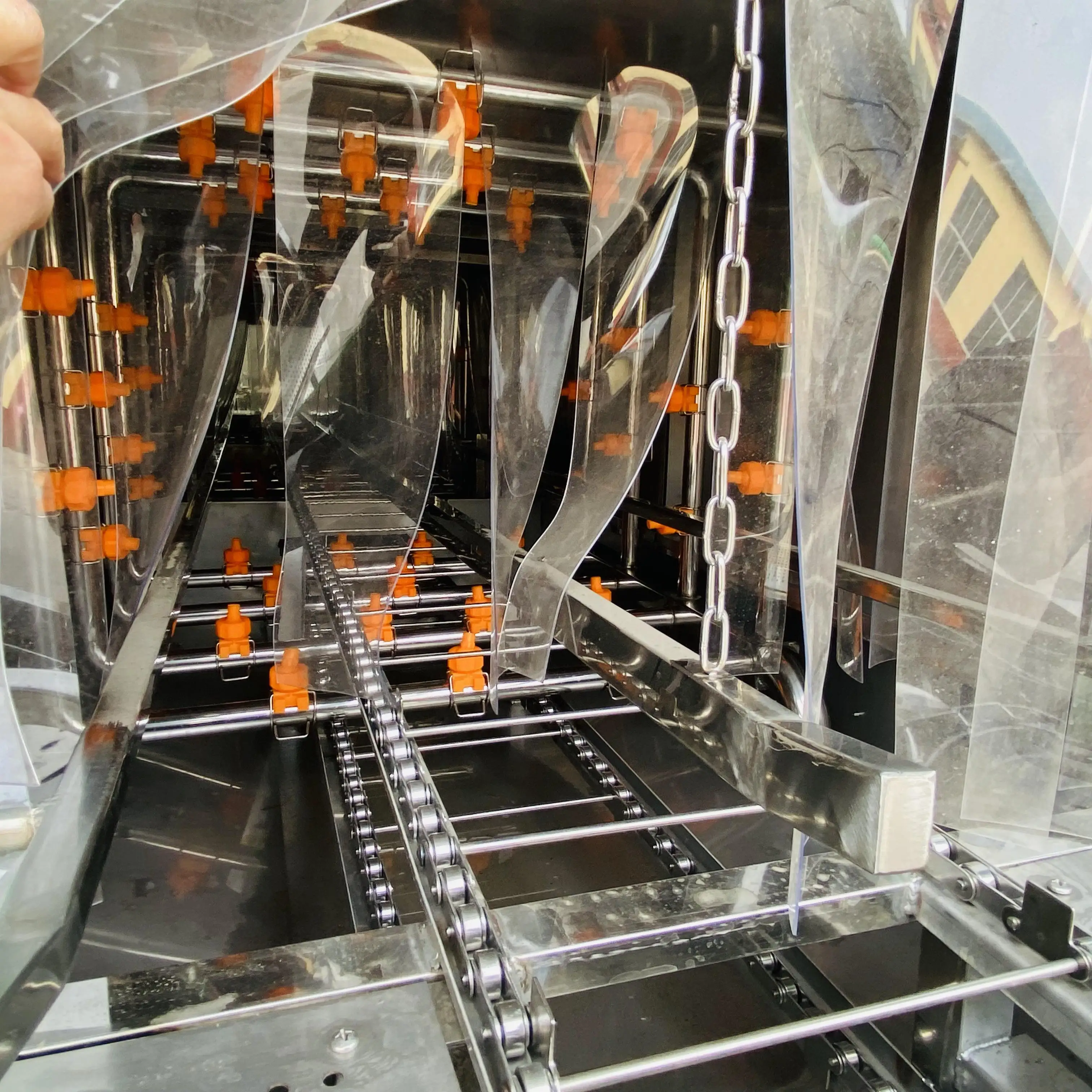 معدات تنظيف البليت الصناعية آلة تنظيف سلة دوران تجارية