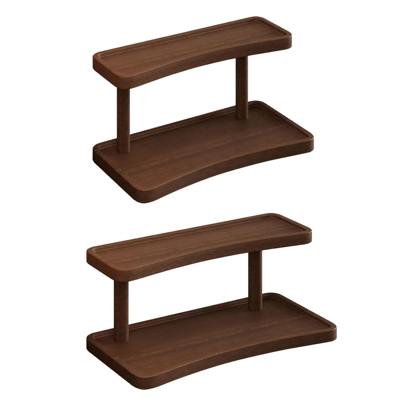 Holz-Display-Riser, doppellagiger Parfümständer für Schlafsaal, Büro, Badezimmer