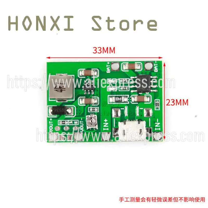 2 Stuks 3.7V L5V 9V Verstelbare Module 2A Multimeter Gemodificeerde 18650 Lithium Batterij Booster Ontlading