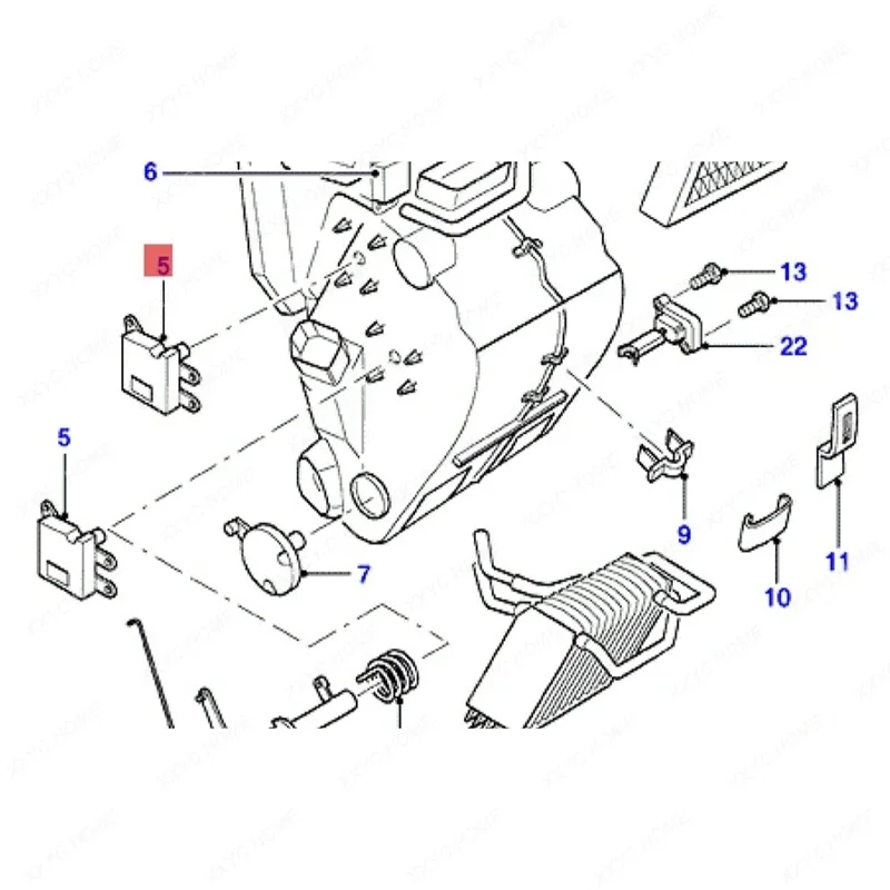 Car A/C Heater Temperature Control Actuator 95VW-19E616-AC Component For Ford Transit T12 T15 V347 1995-2012 Heating Servo Motor