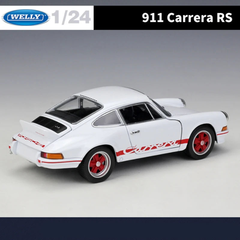 WELLY 1:24 Porsche 911 Carrera RS Alloy Sports Car Model Diecast Metal Toy Classic Racing Car Model Simulation Toy Gift