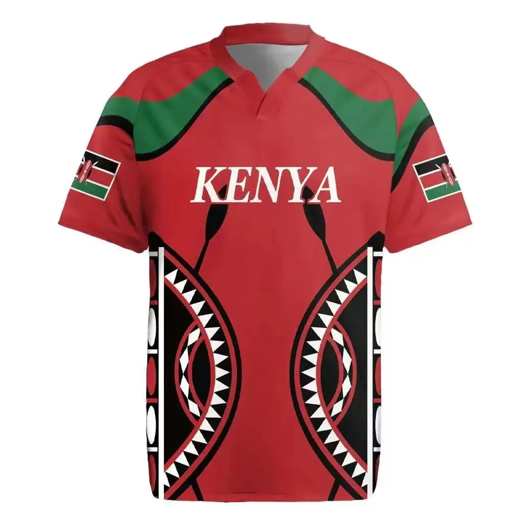 

kenya rugby jersey 2025 rugby shirt Training clothes t-shirt s-3xl