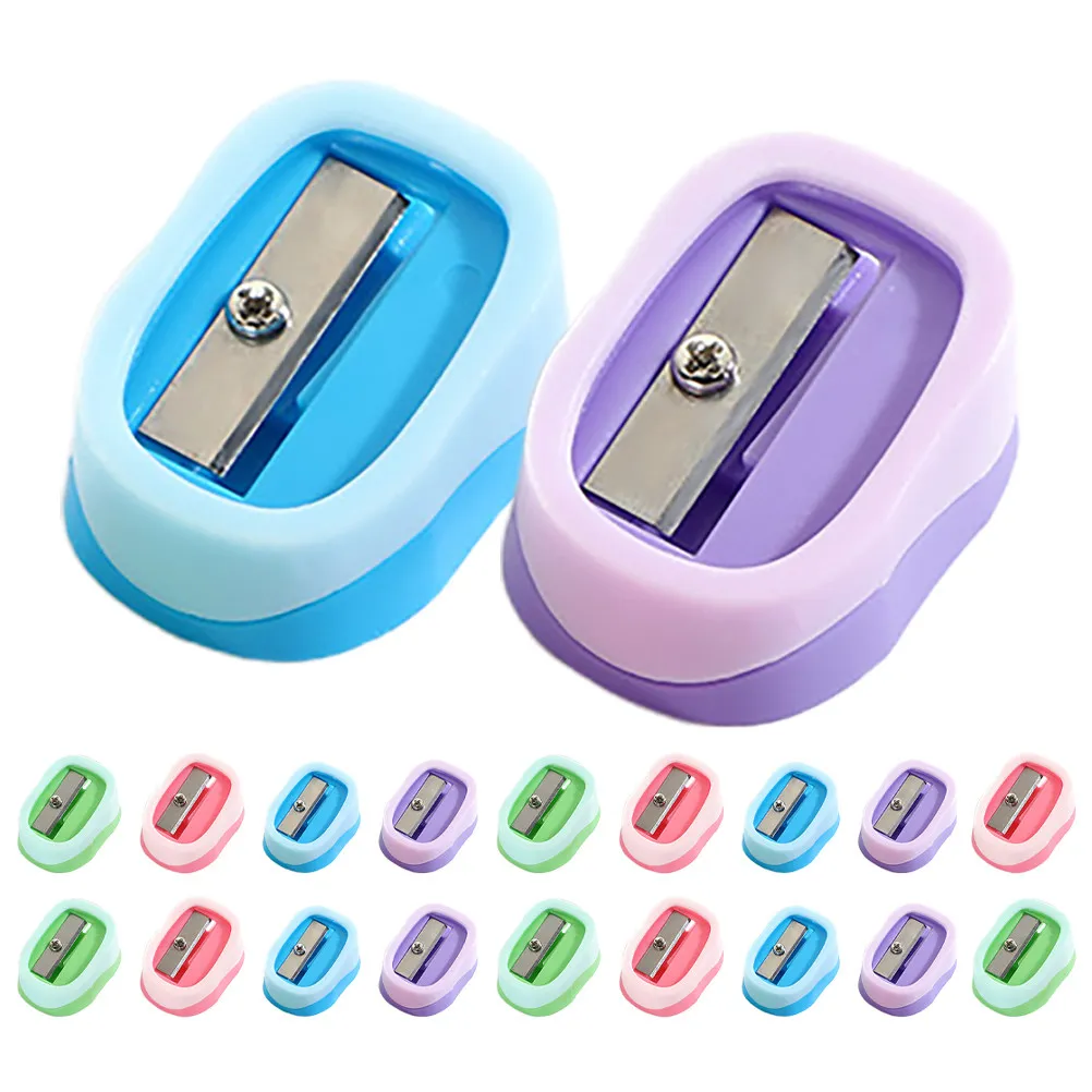 

20Pcs Manual Portable Pencil Sharpener Single Hole Sharpener for School Supplies Bulk Classroom Use Bulk Sharpeners